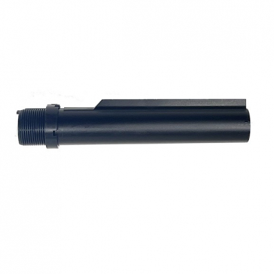 Black threaded metal cylindrical component