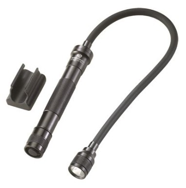 Flexible gooseneck LED flashlight with detachable mount