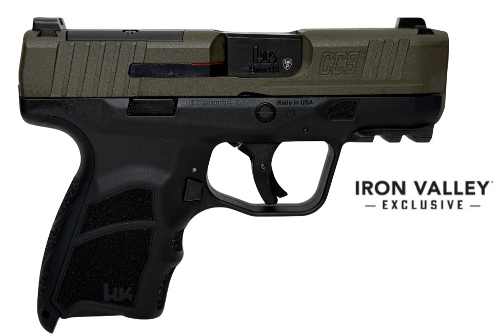 HK CC9 handgun with two-tone finish
