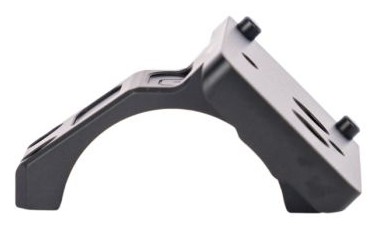 Gray plastic mounting bracket with adjustment knobs