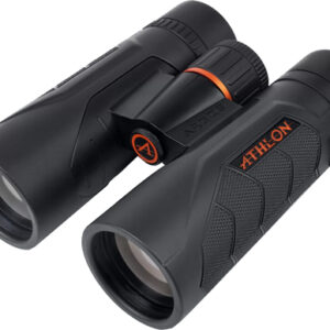 Black Athlon binoculars on white background