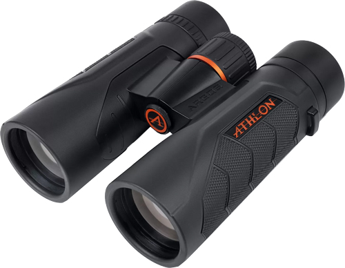 Black Athlon binoculars on white background