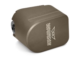 Brown WARNE metal lock device with keyhole