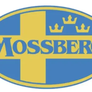 Mossberg logo with Swedish flag design