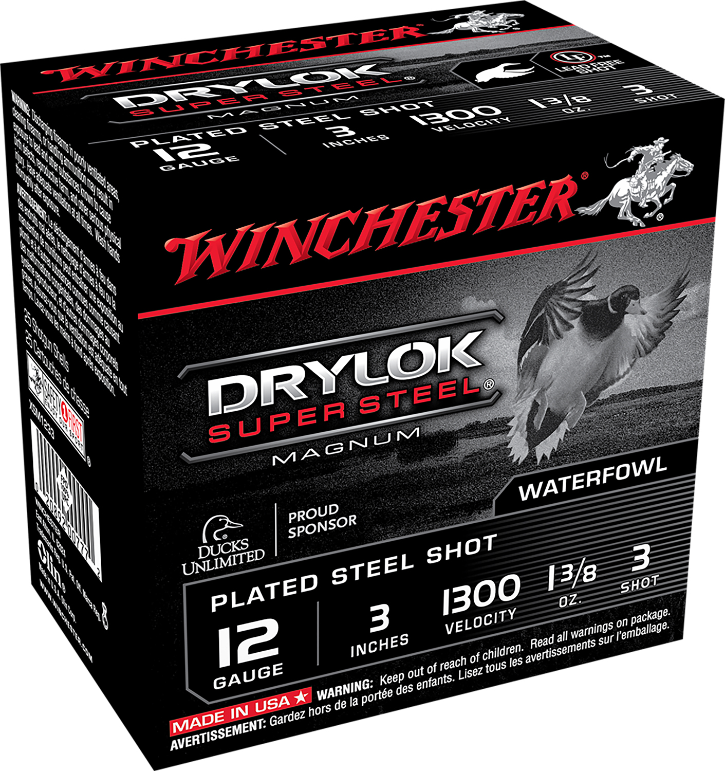 Winchester Drylok Super Steel 12-gauge shotgun shells box