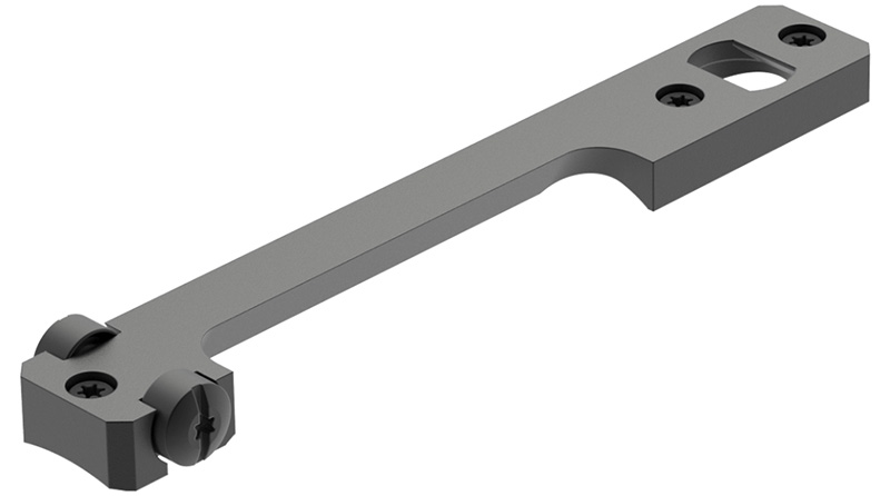 Metal mounting bracket with screws and slotted hole