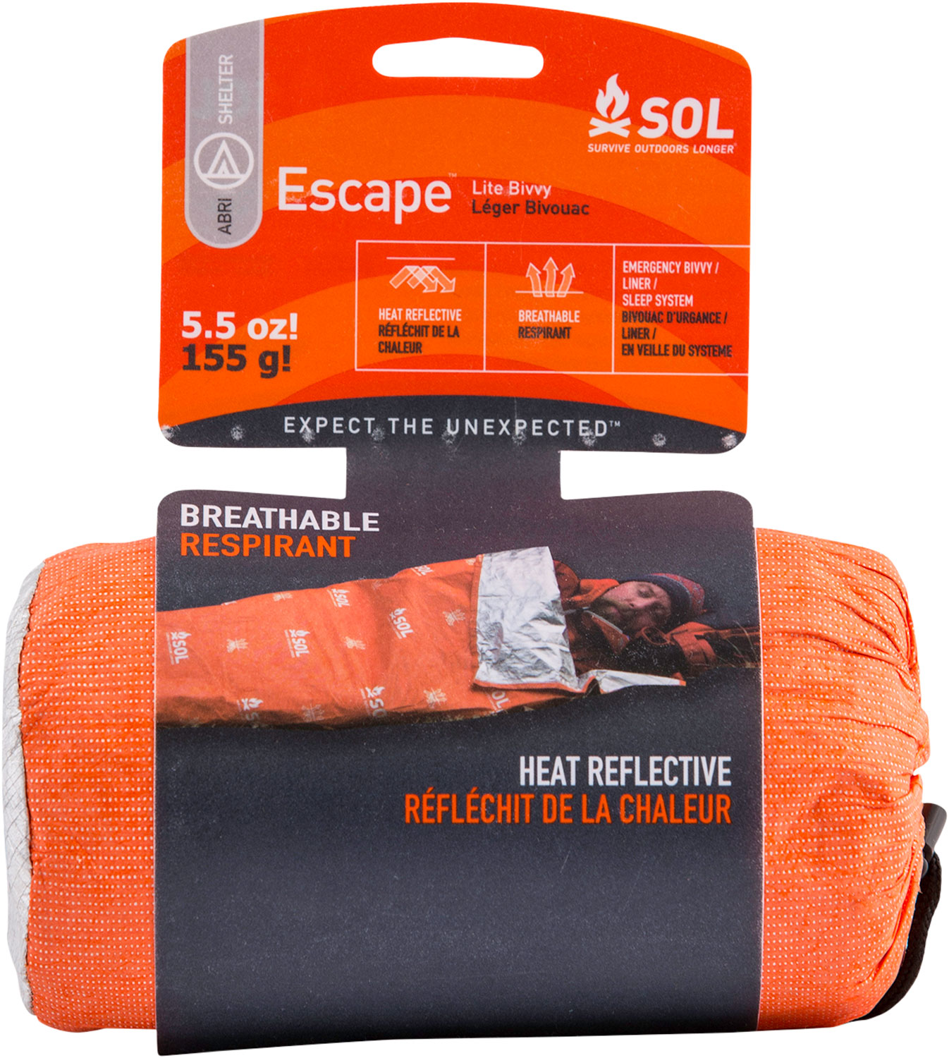 SOL Escape Lite Bivvy emergency sleeping bag package