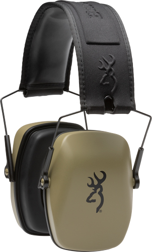 Olive green Browning over-ear hearing protection earmuffs