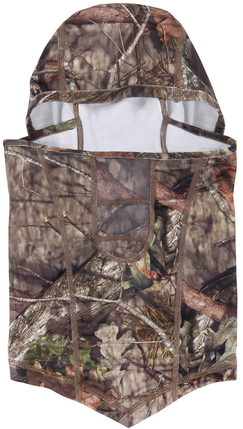 Camouflage hunting face mask with mesh panel