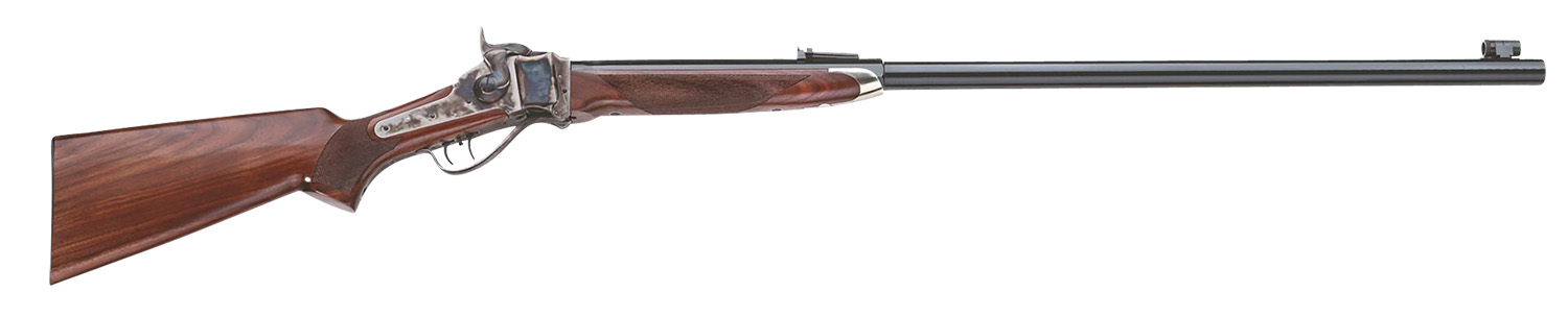 Antique single-shot rifle with wooden stock
