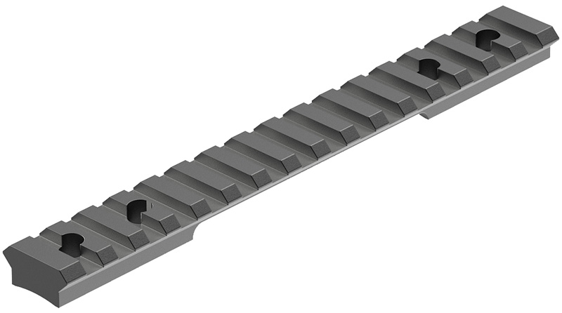 Black metal Picatinny rail mount