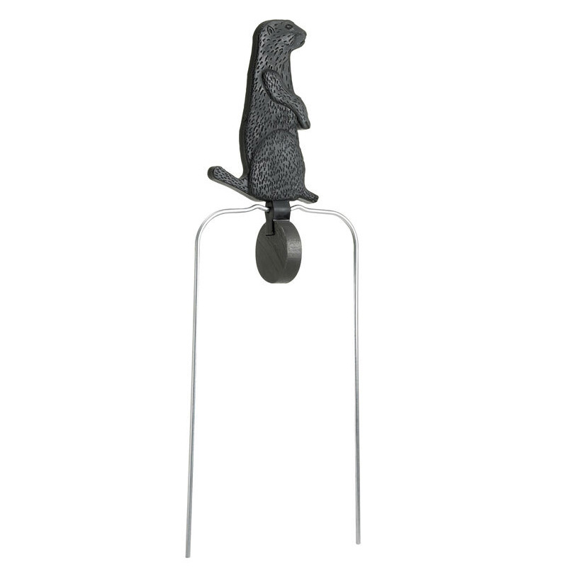 Metal groundhog garden stake ornament