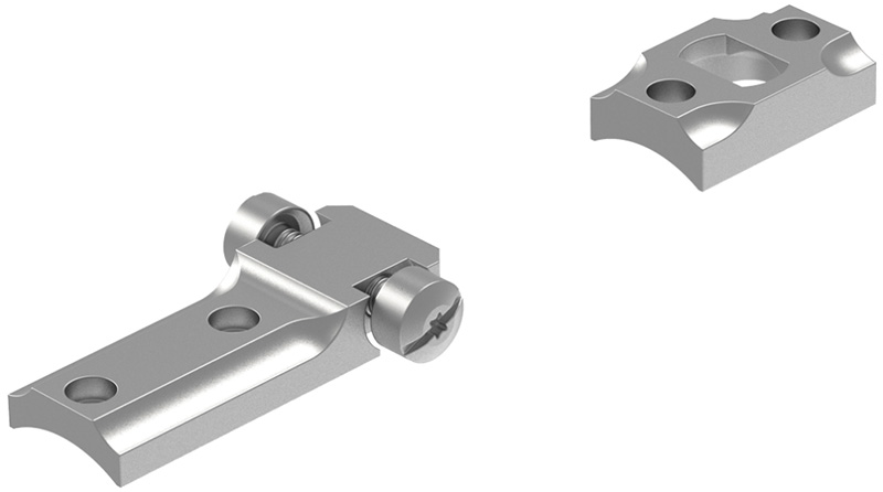3D rendering of metal hinge assembly components