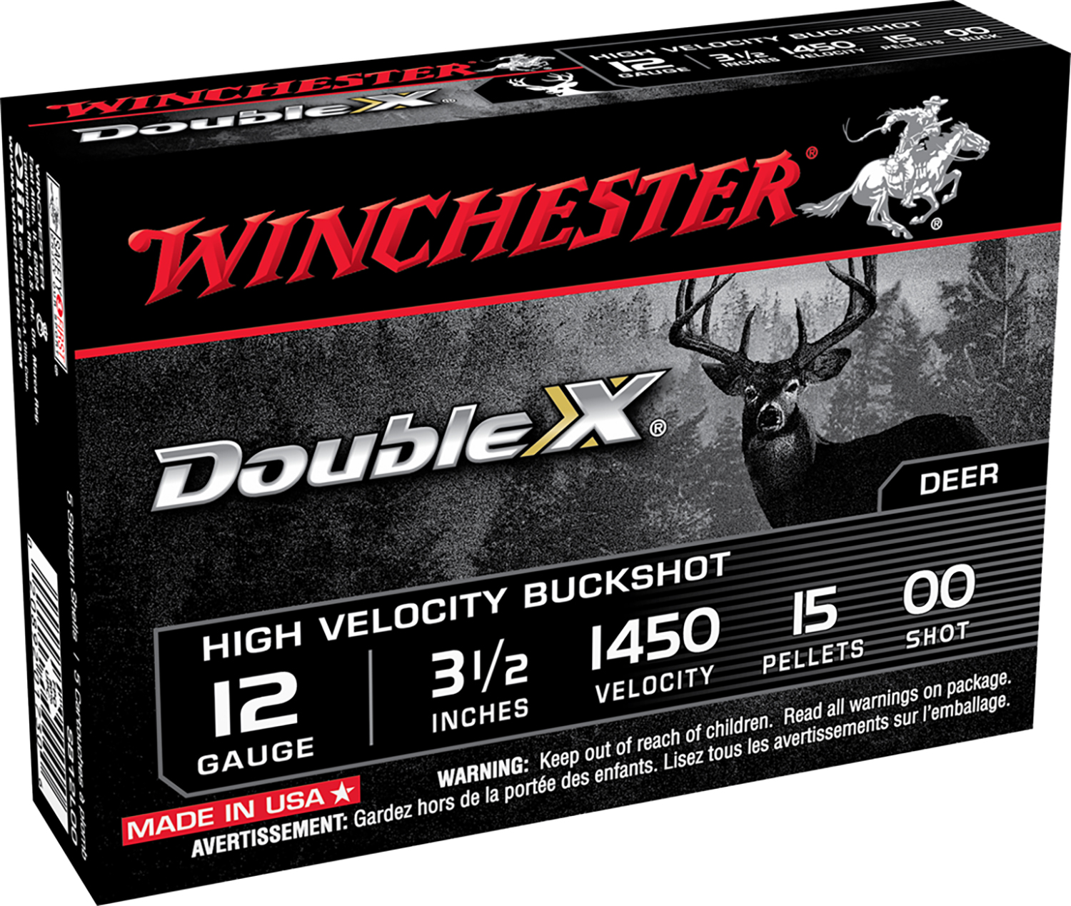 Winchester Double X 12-gauge buckshot box