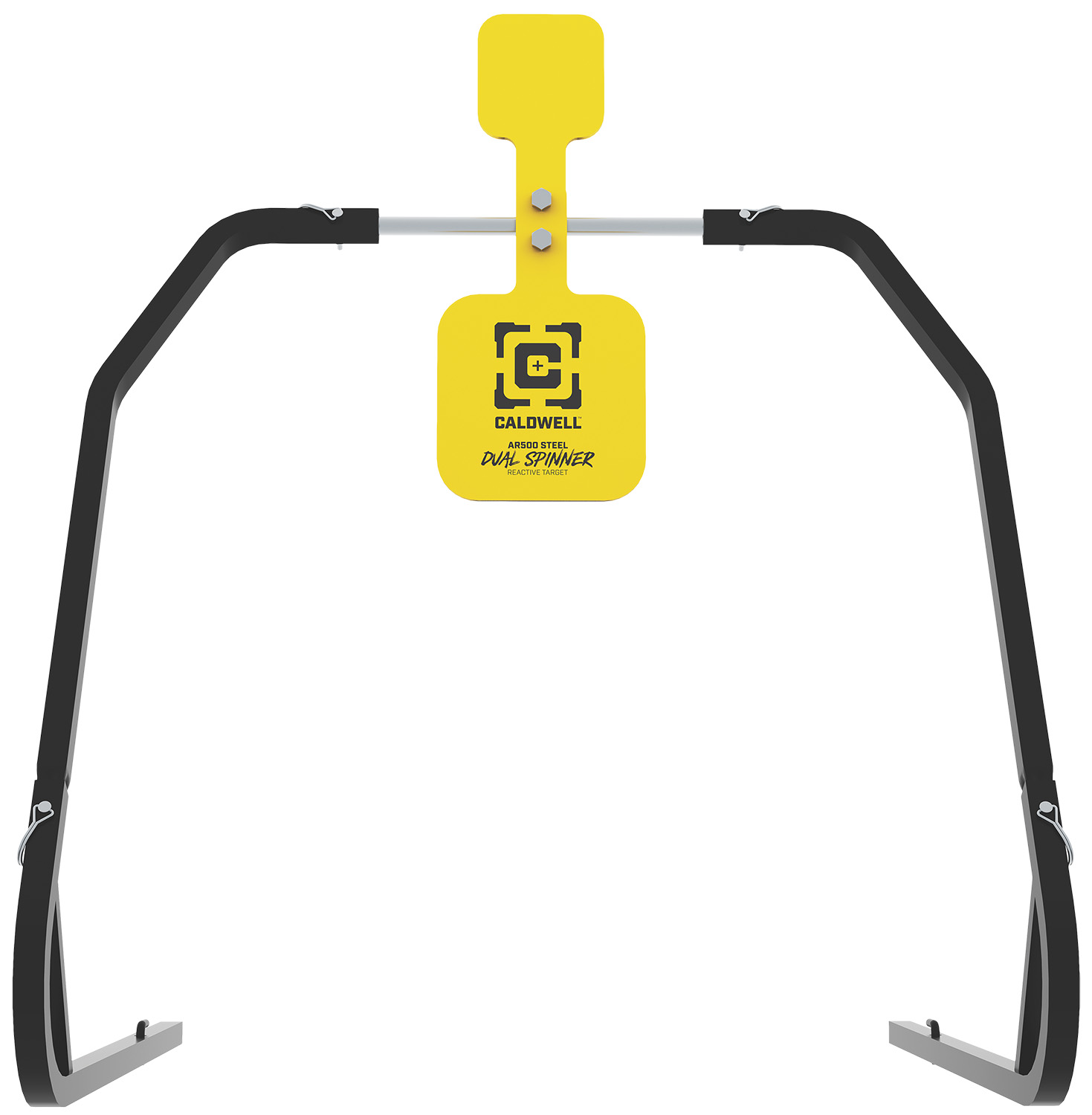 Caldwell AR500 steel dual spinner shooting target