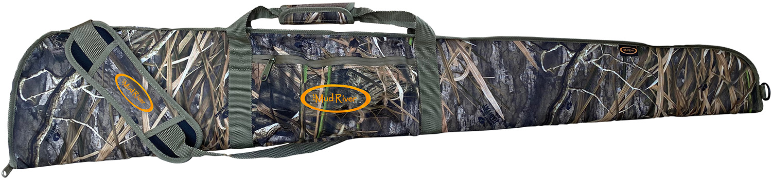 Camouflage rifle case with shoulder strap