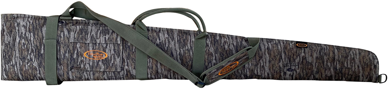 Camouflage rifle case with shoulder strap
