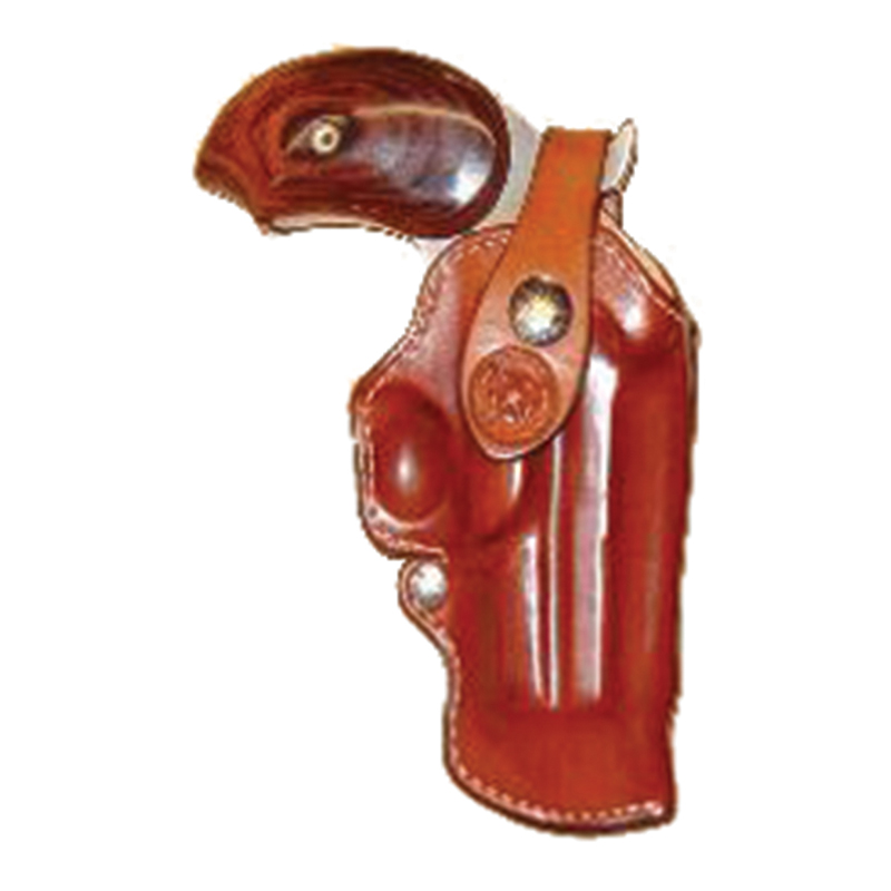 Decorative leather holster shaped like an eagle head