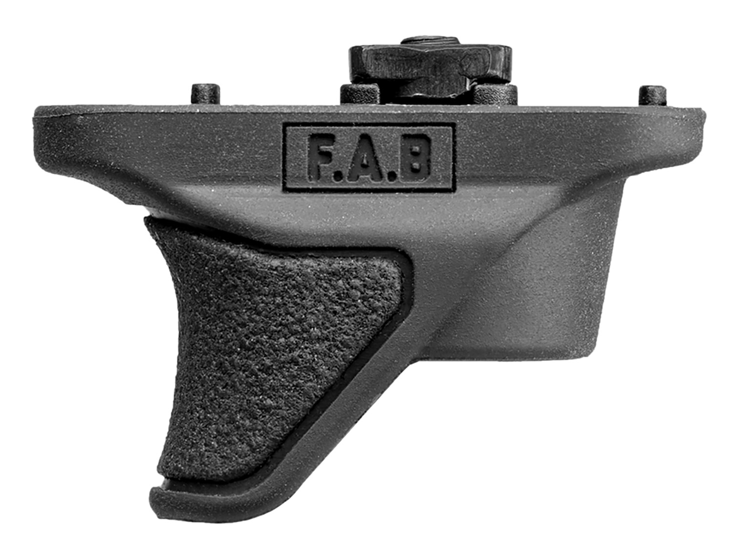 Black angled foregrip firearm accessory