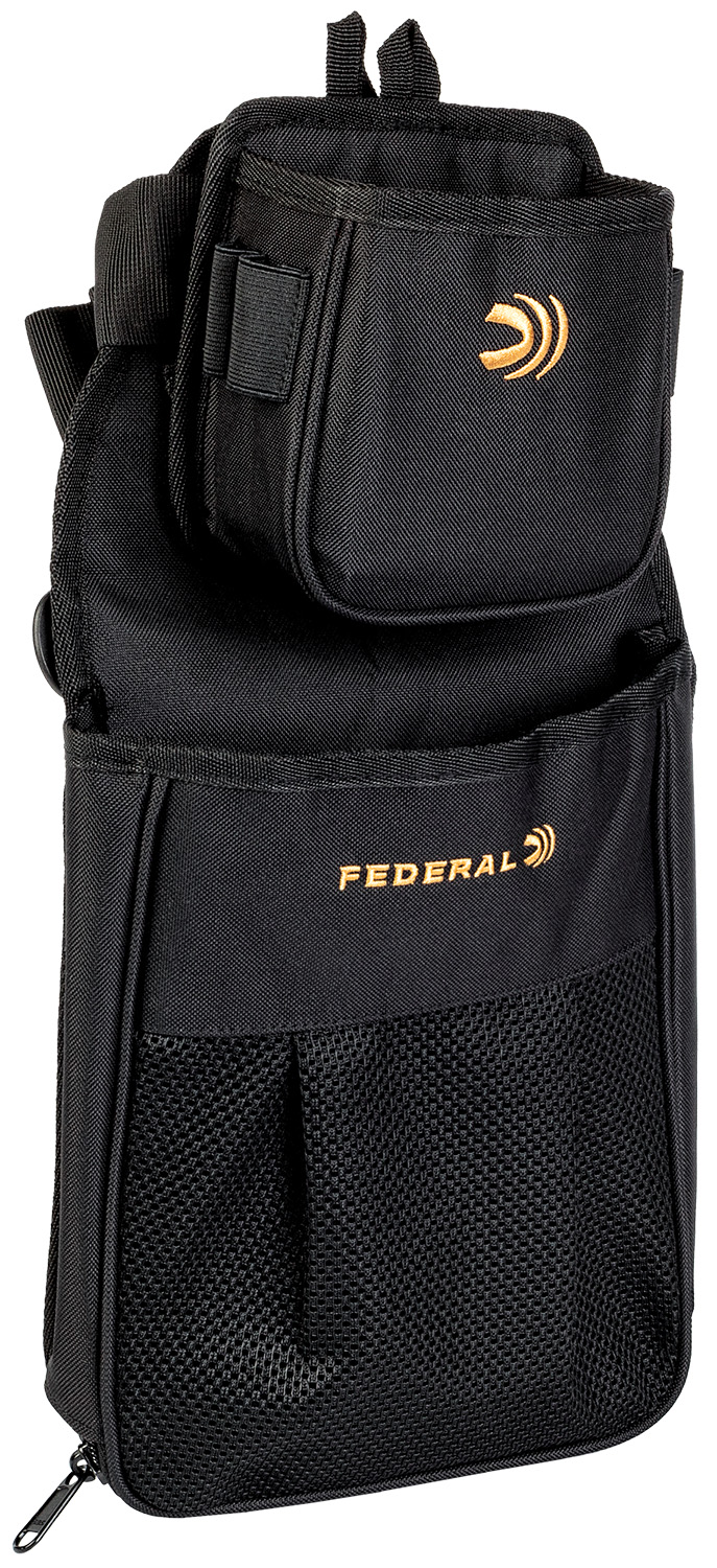 Black Federal branded nylon utility pouch with pockets