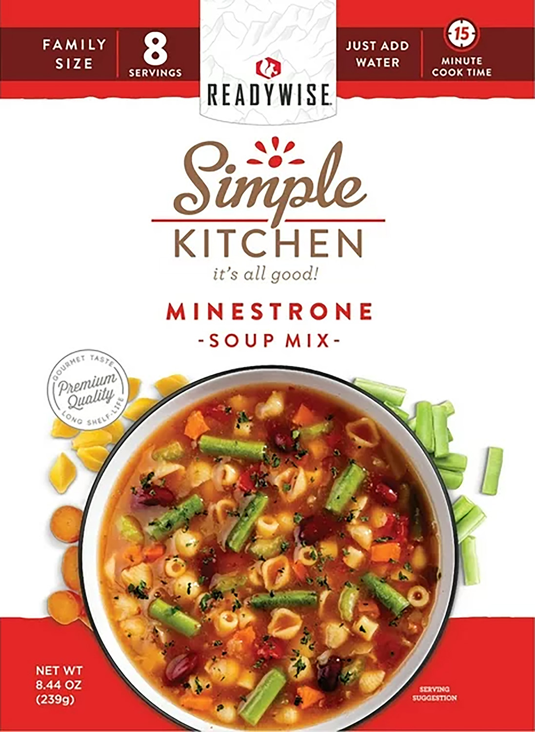 ReadyWise Simple Kitchen minestrone soup mix package