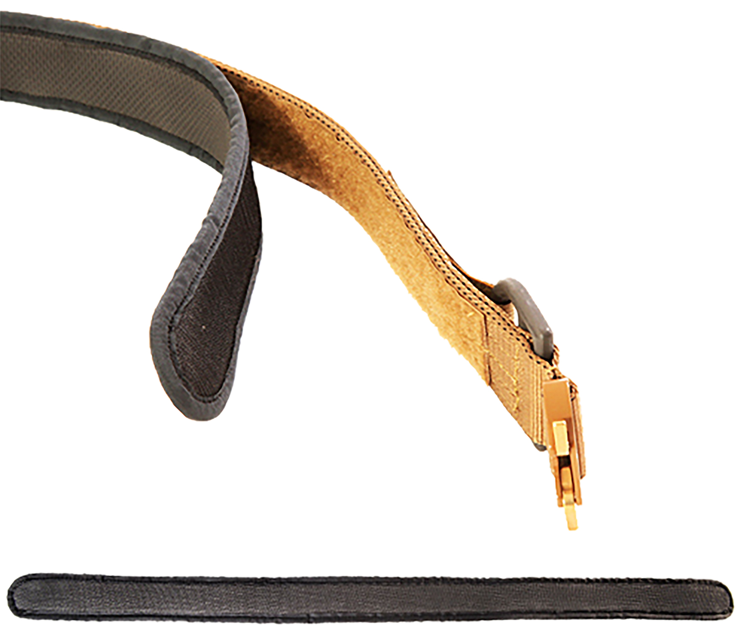 Close-up of zipper slider and fabric tape