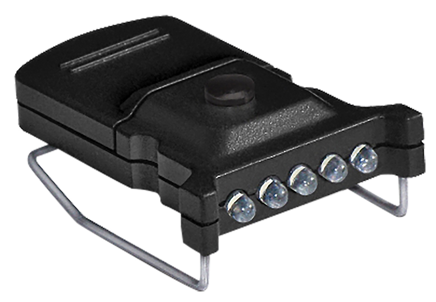 Black LED headlamp with five front lights