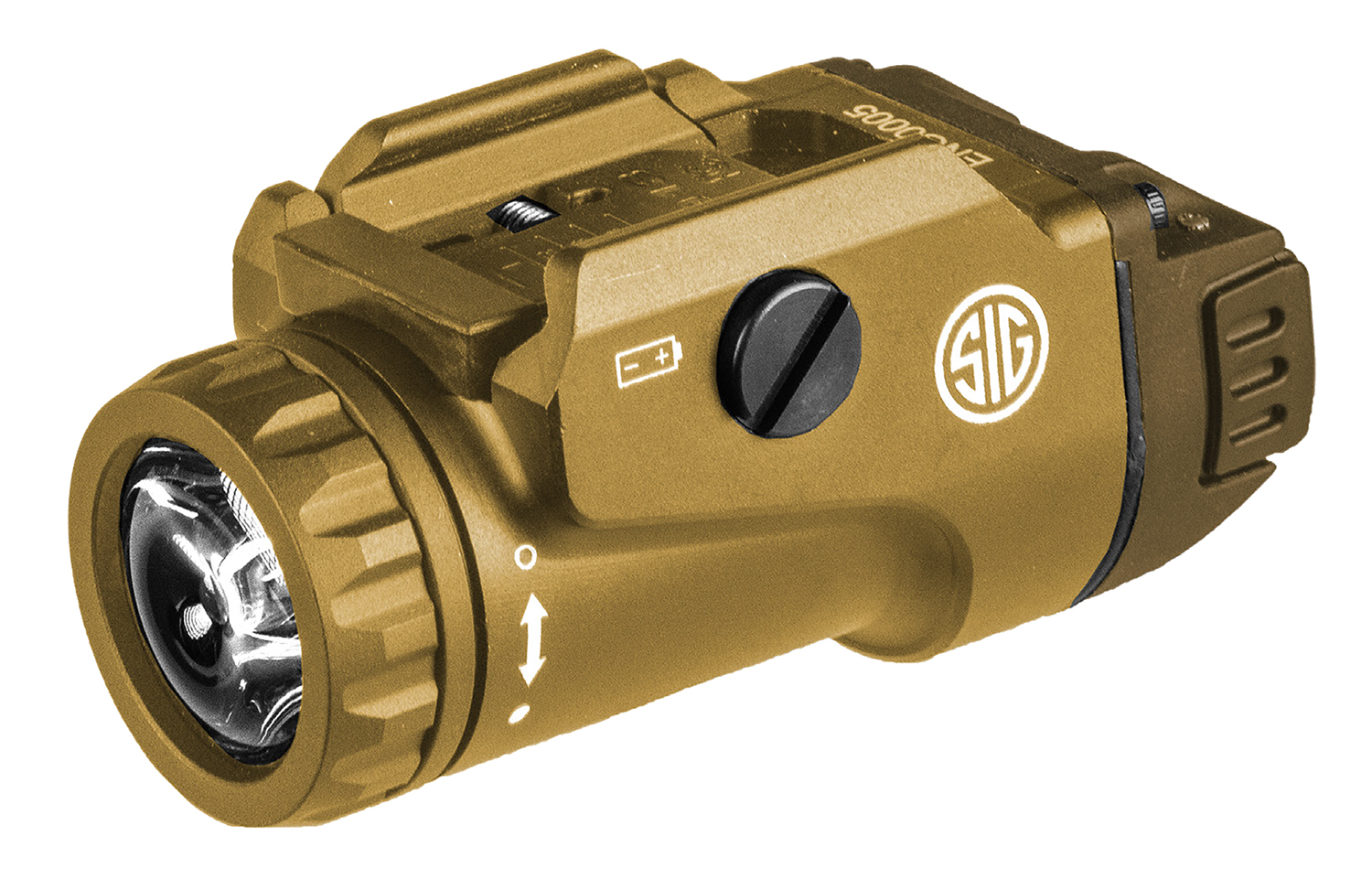 Tan SIG Sauer tactical weapon light