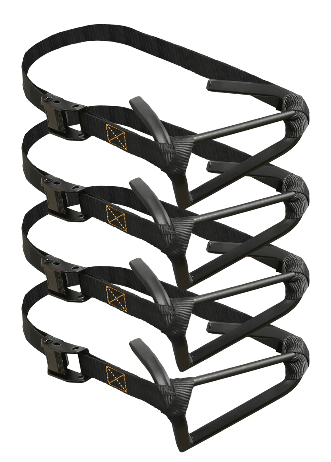 Black suspension trainer handles with adjustable straps