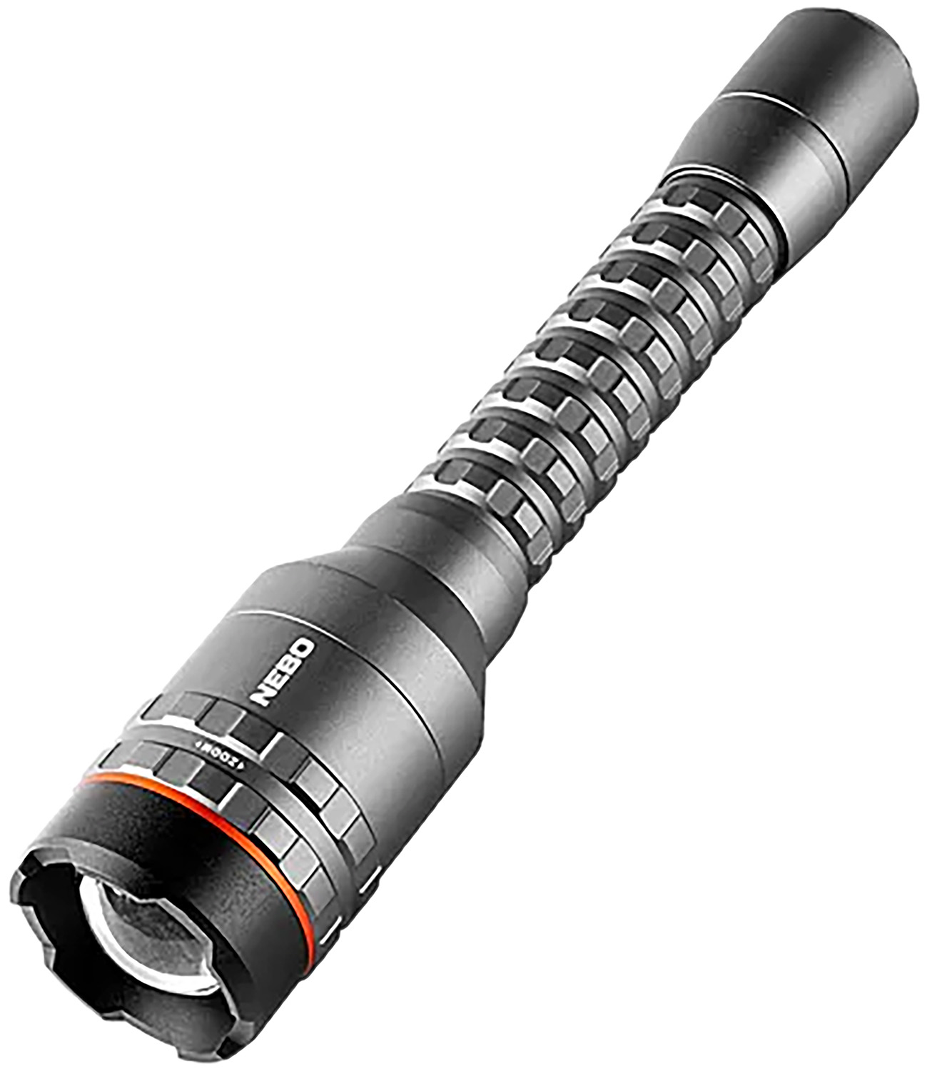 NEBO tactical metal flashlight with textured grip