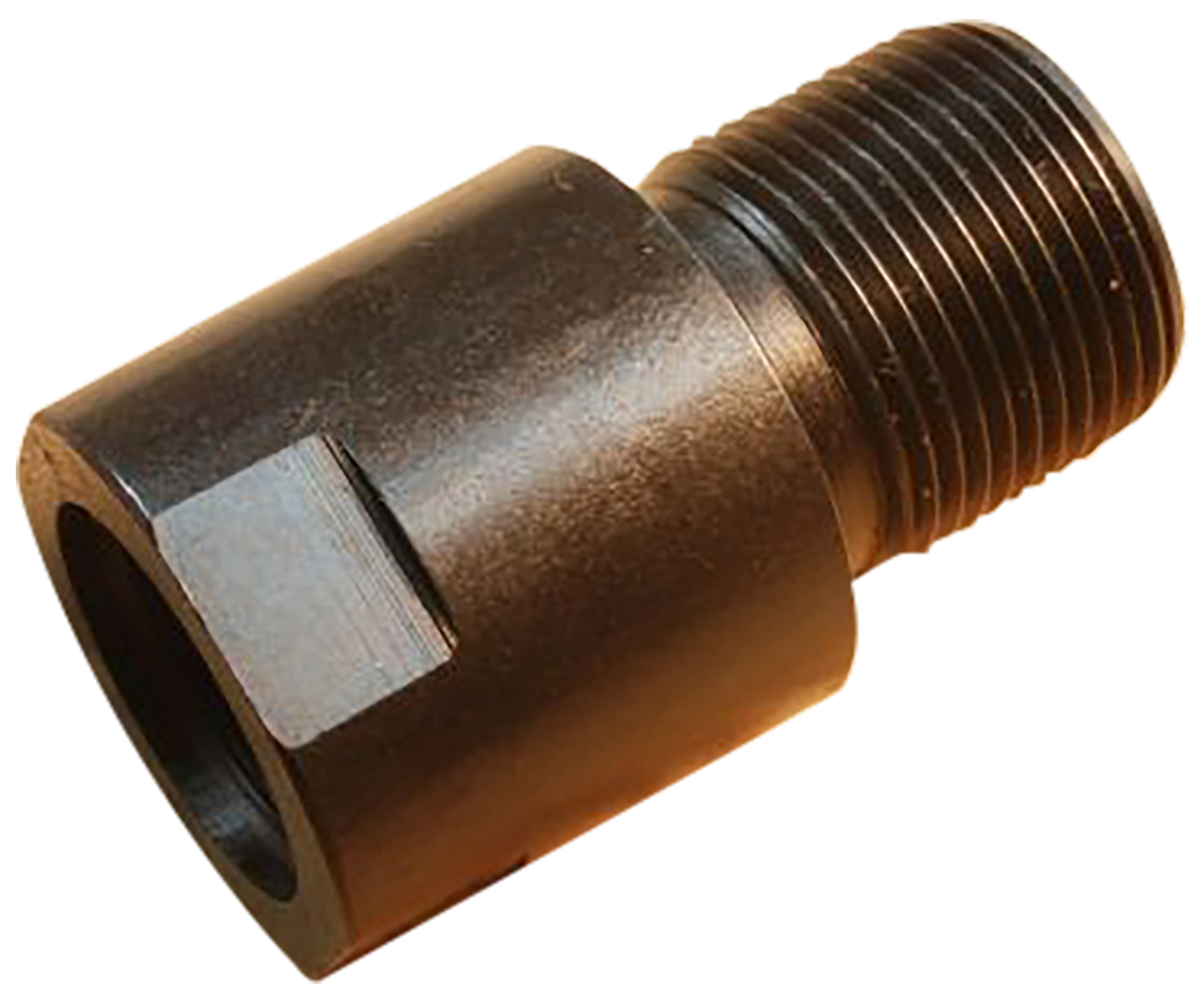 Metal threaded pipe adapter fitting