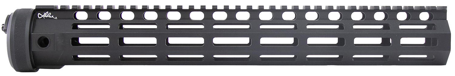 Black AR-15 handguard with M-LOK slots
