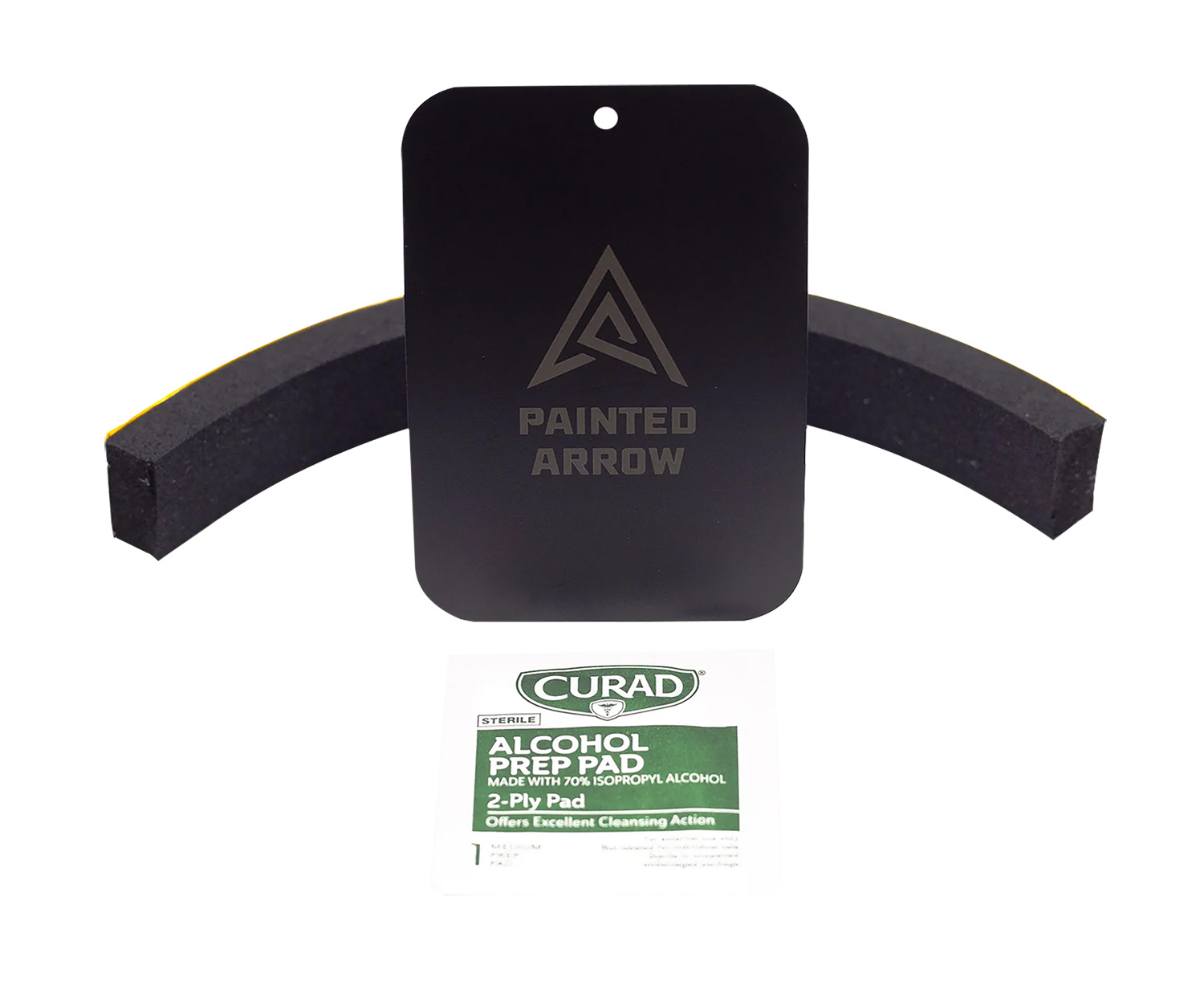 Black Painted Arrow metal plate with foam inserts