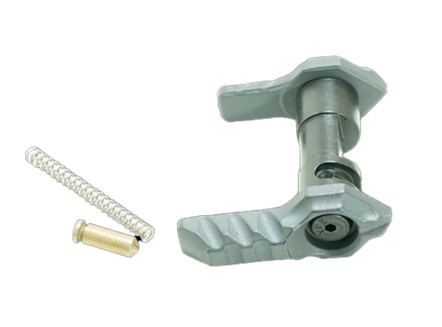 Metal adjustable clamp with screw and anchor