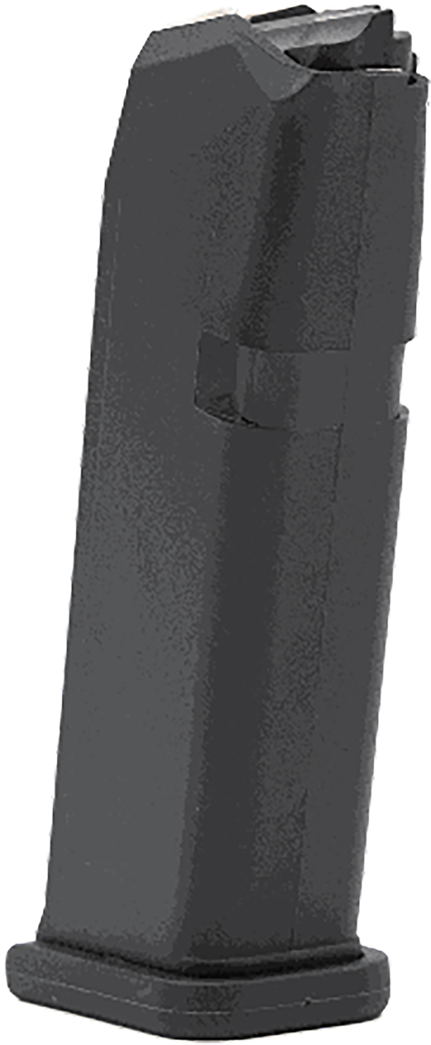 Black handgun magazine isolated on white background