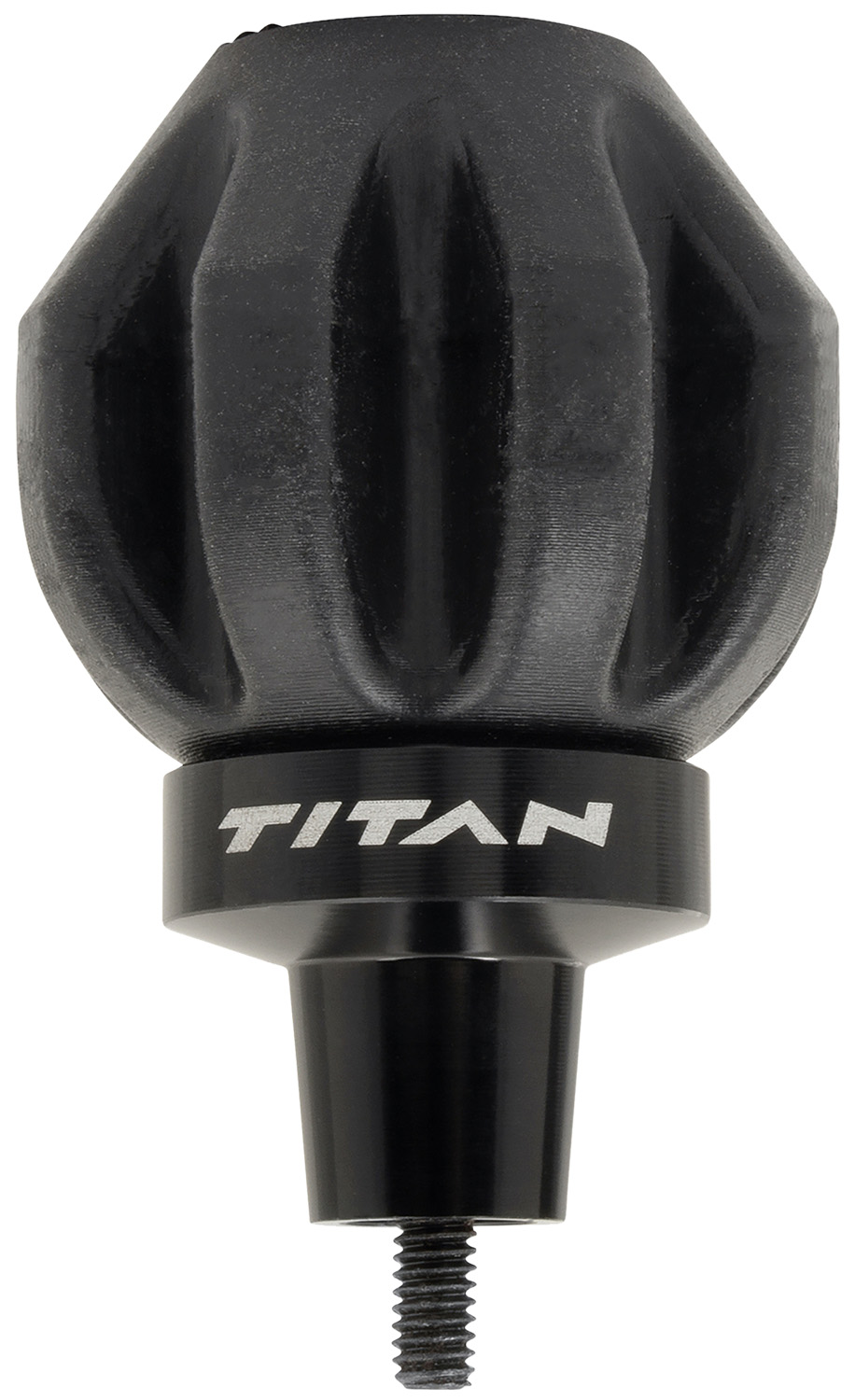 Black TITAN threaded shift knob accessory