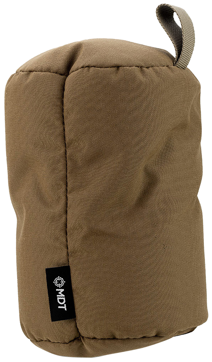 Brown canvas shooting support bag with loop