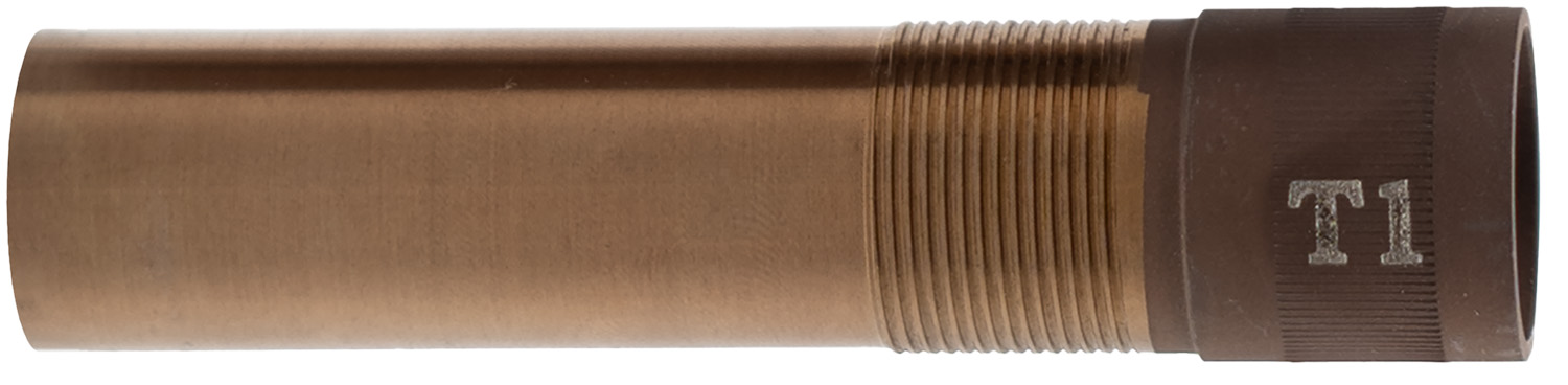 Threaded metal shotgun choke tube marked T1