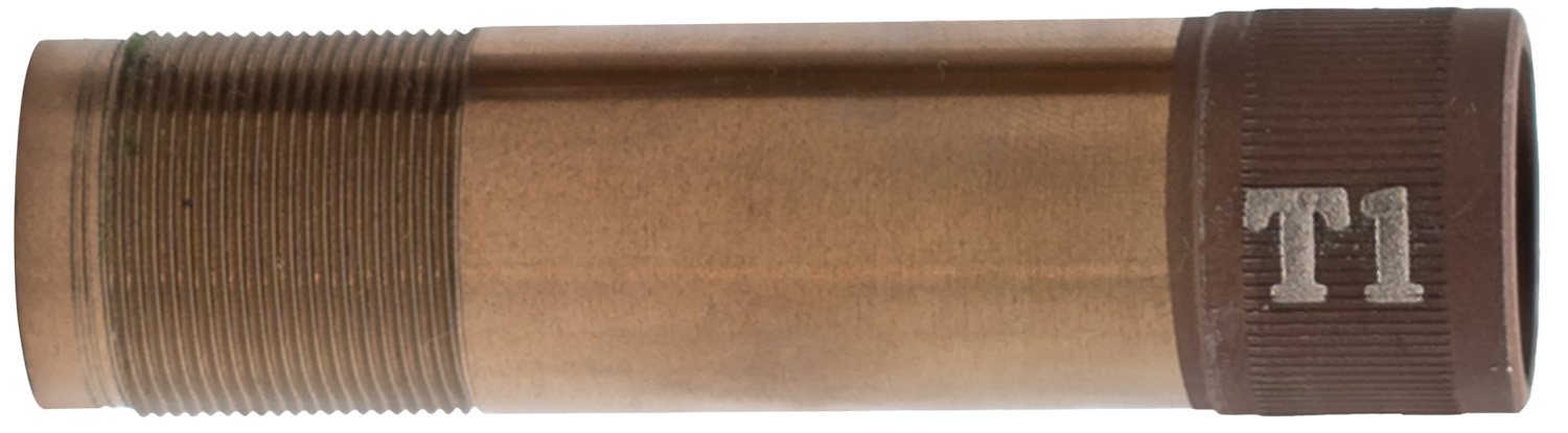 Threaded metal choke tube labeled T1