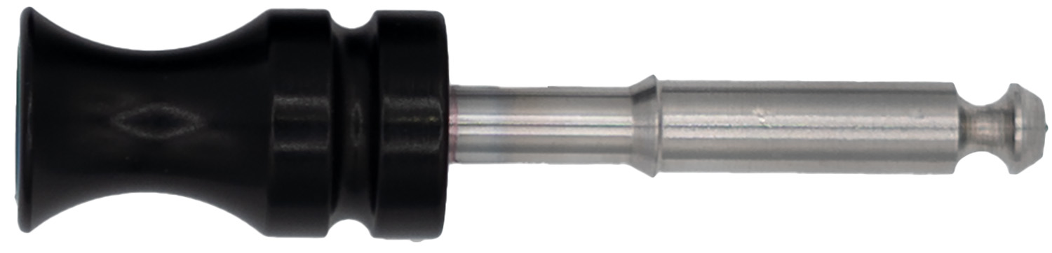 1/4-inch audio jack plug with black handle