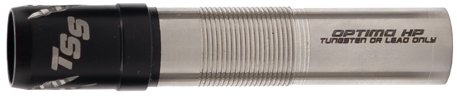 Shotgun choke tube labeled Optima HP TSS