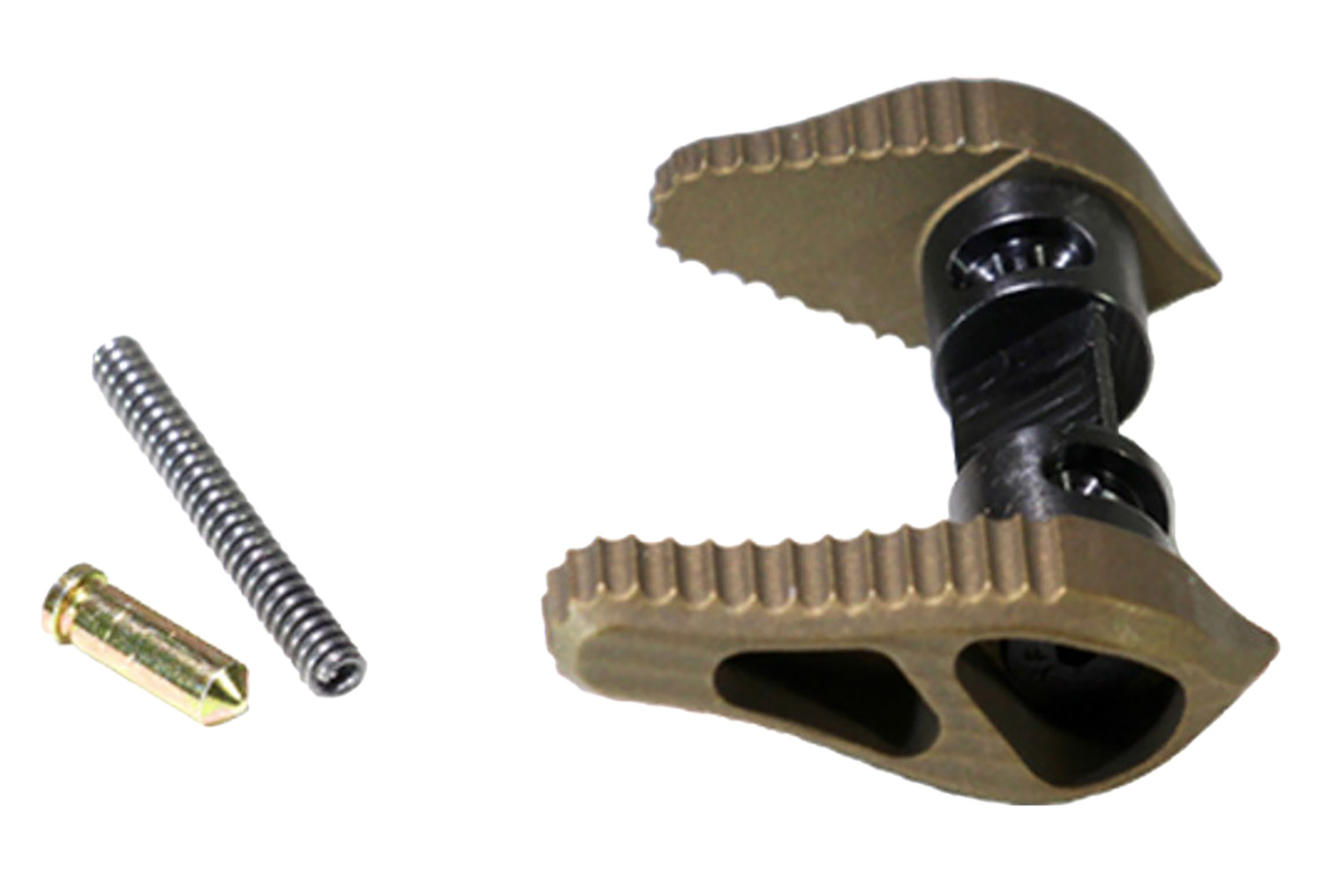 Metal cam lever clamp with spring and pin