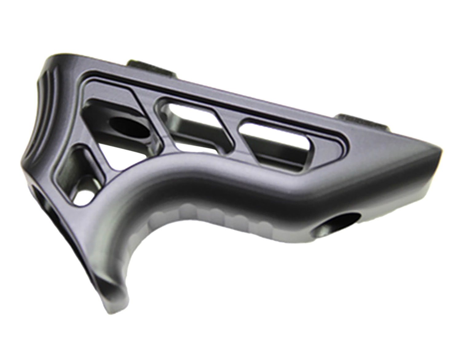 Black angled foregrip firearm accessory