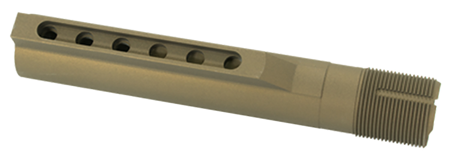 Metal muzzle brake with side ports and threads