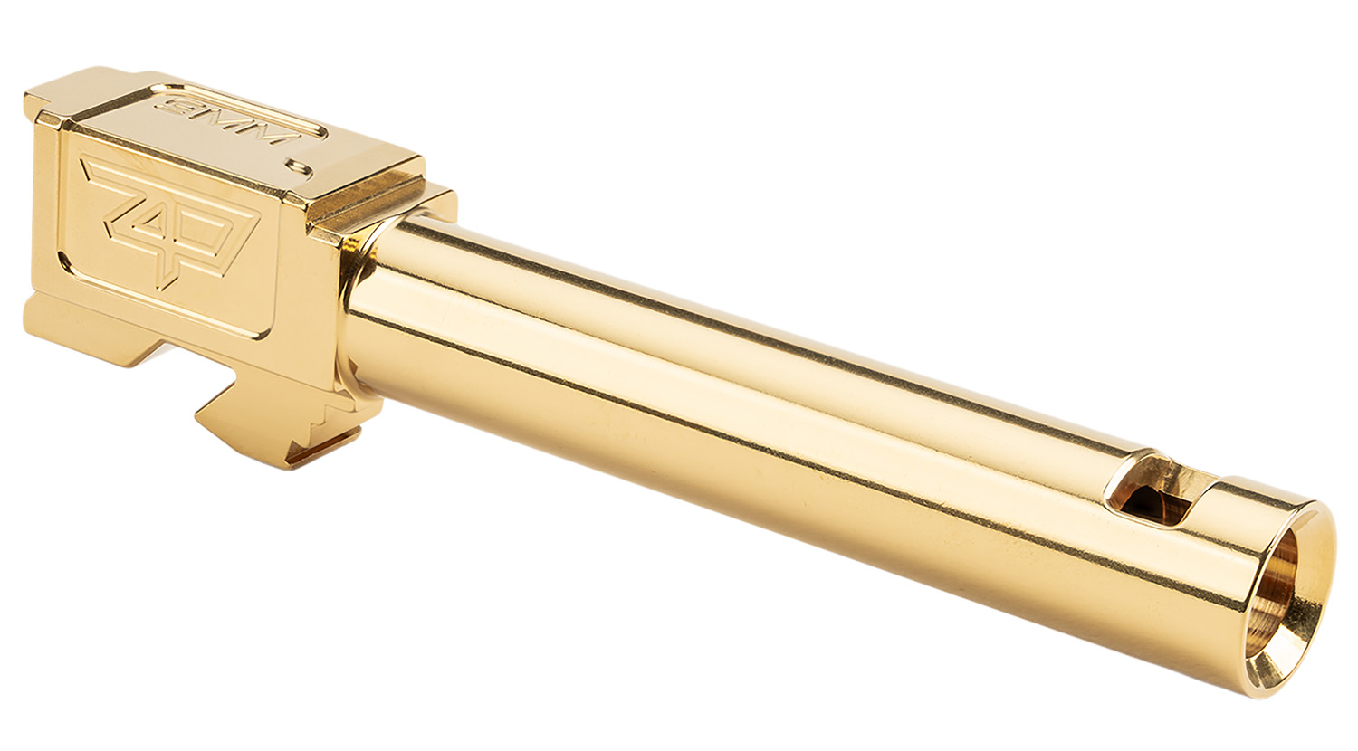Gold plated pistol barrel component