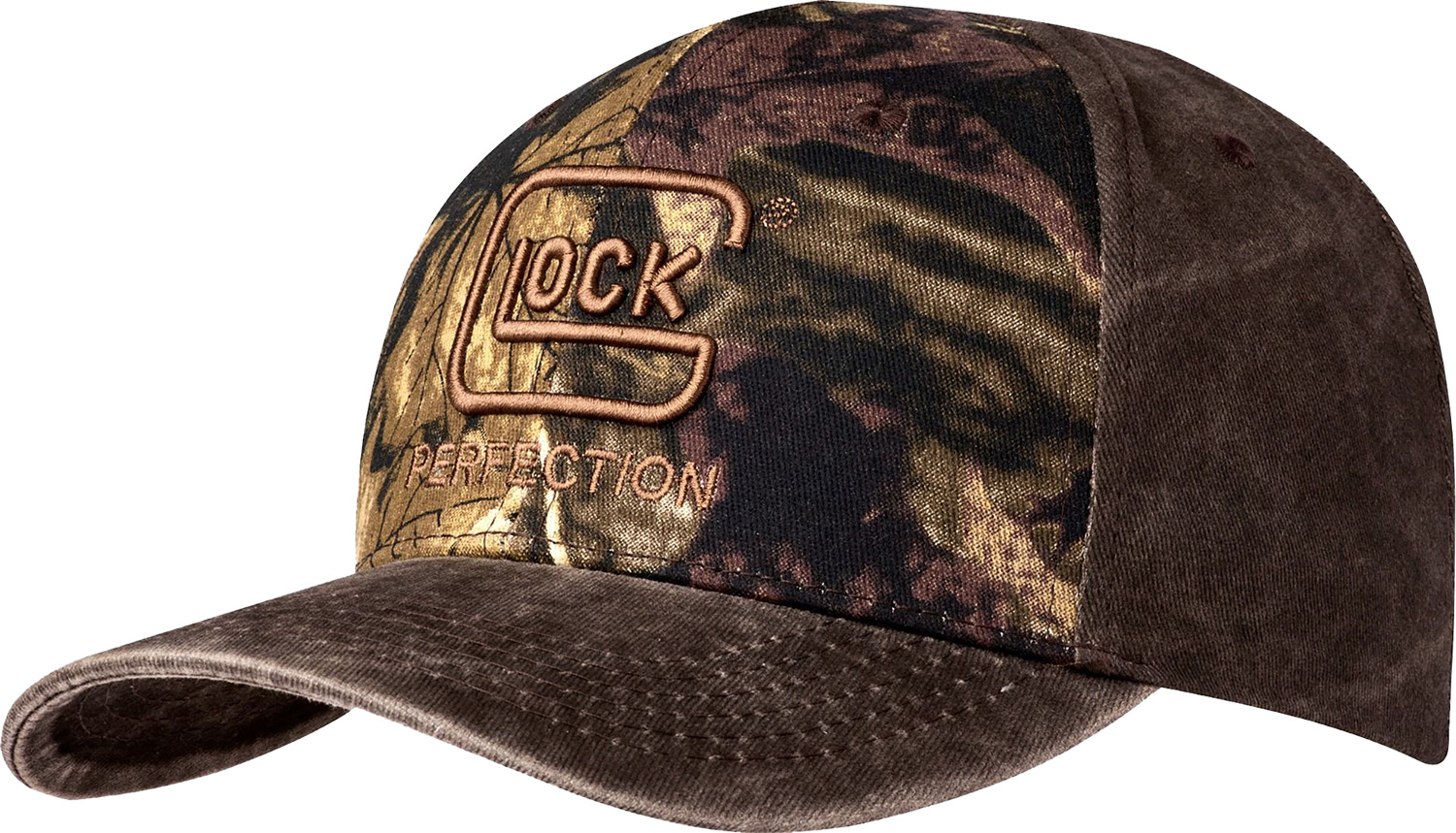 Camouflage Glock baseball cap with embroidered logo