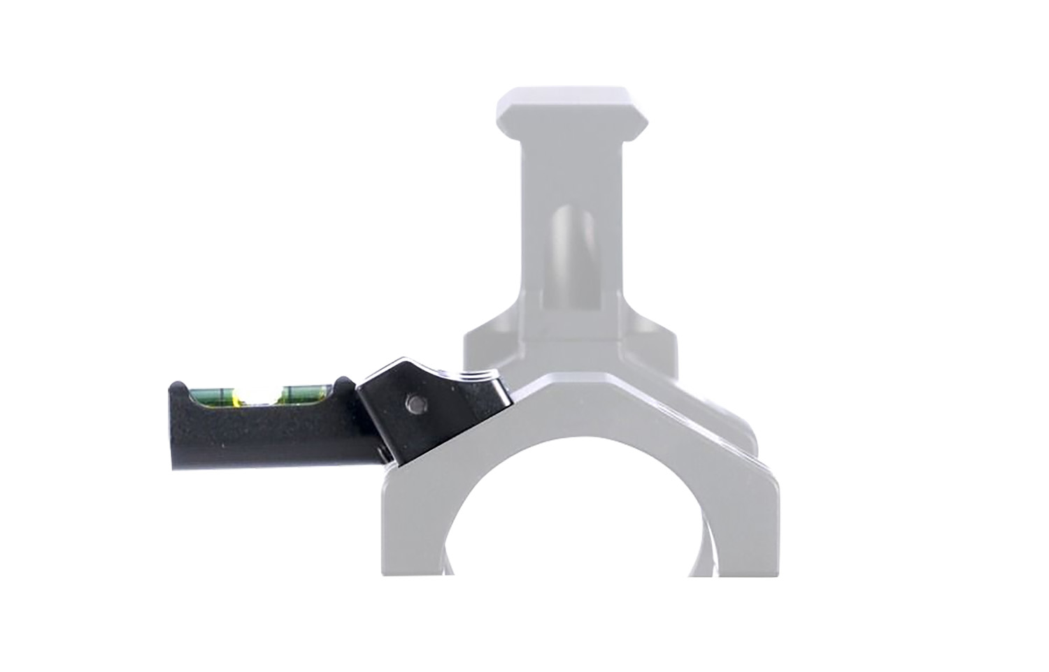 Clamp mount with built-in bubble level attachment
