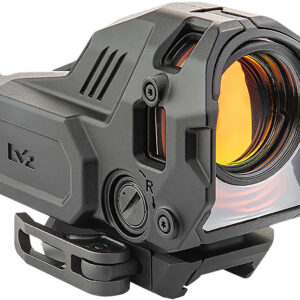 Compact rifle optic with orange-tinted lens