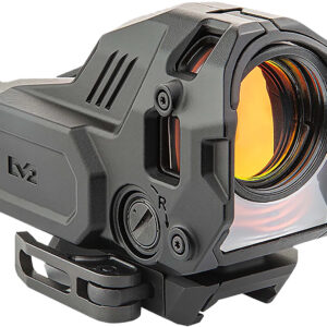 Rugged tactical red dot sight with amber lens
