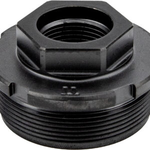Black plastic threaded plumbing adapter fitting